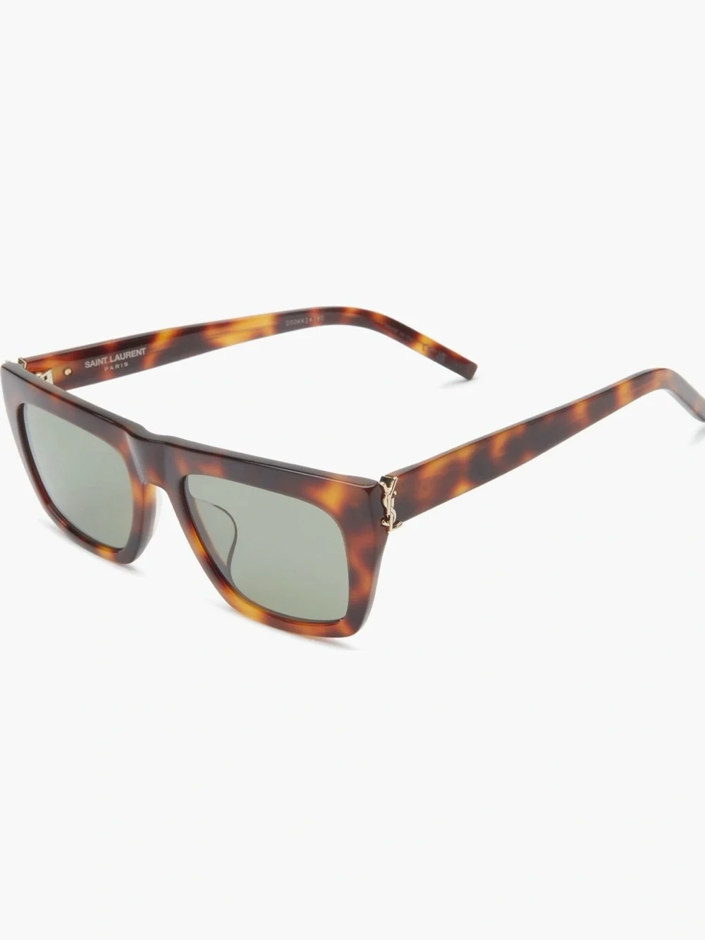 Saint Laurent Tortoiseshell Square Sunglasses - Brown